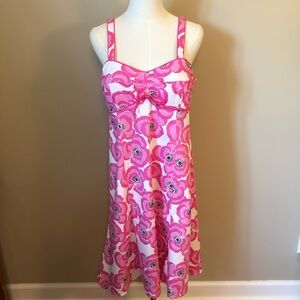 Karin Stevens Pink & White Floral Sundress Size 8